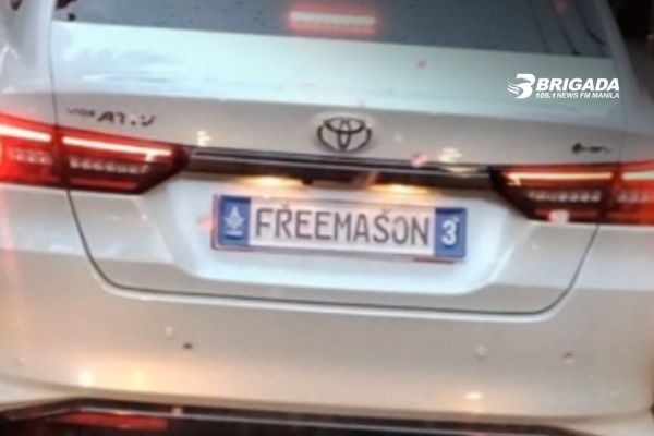 Sasakyang gumamit ng 'FREEMASON' na improvised plate, pinatawag ng LTO