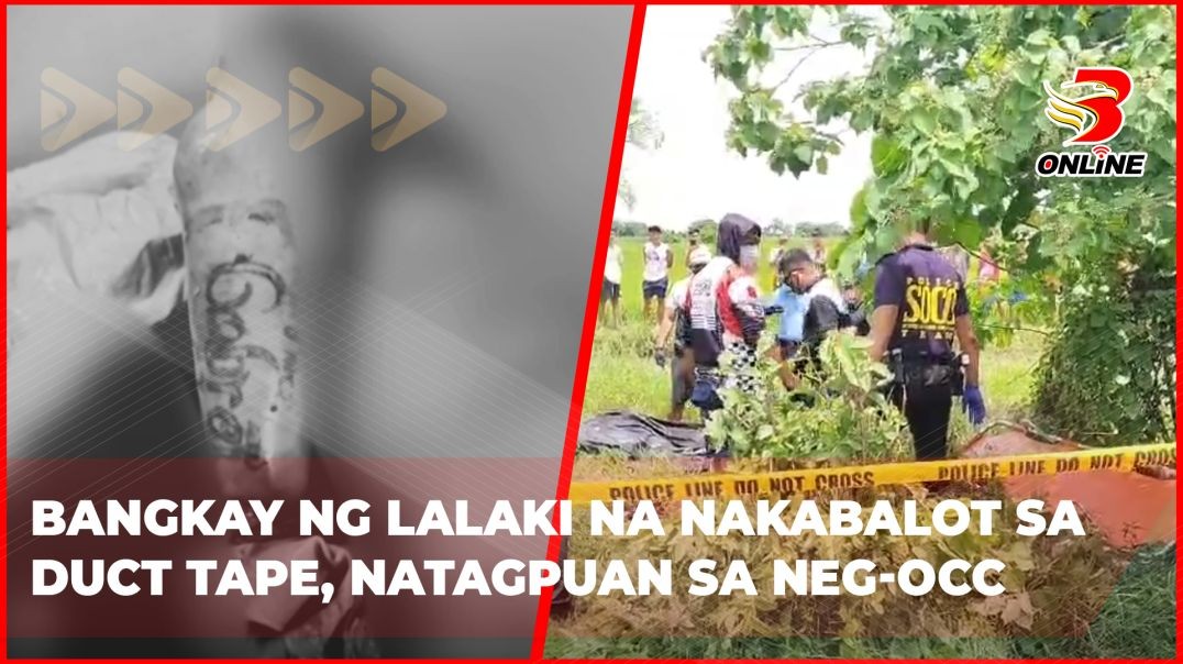 Bangkay ng lalaki na nakabalot sa duct tape, natagpuan sa Negros Occidental