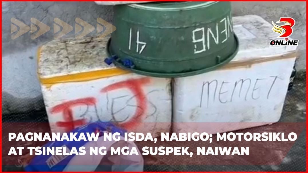 Pagnanakaw ng isda, nabigo; motorsiklo at tsinelas ng mga suspek, naiwan