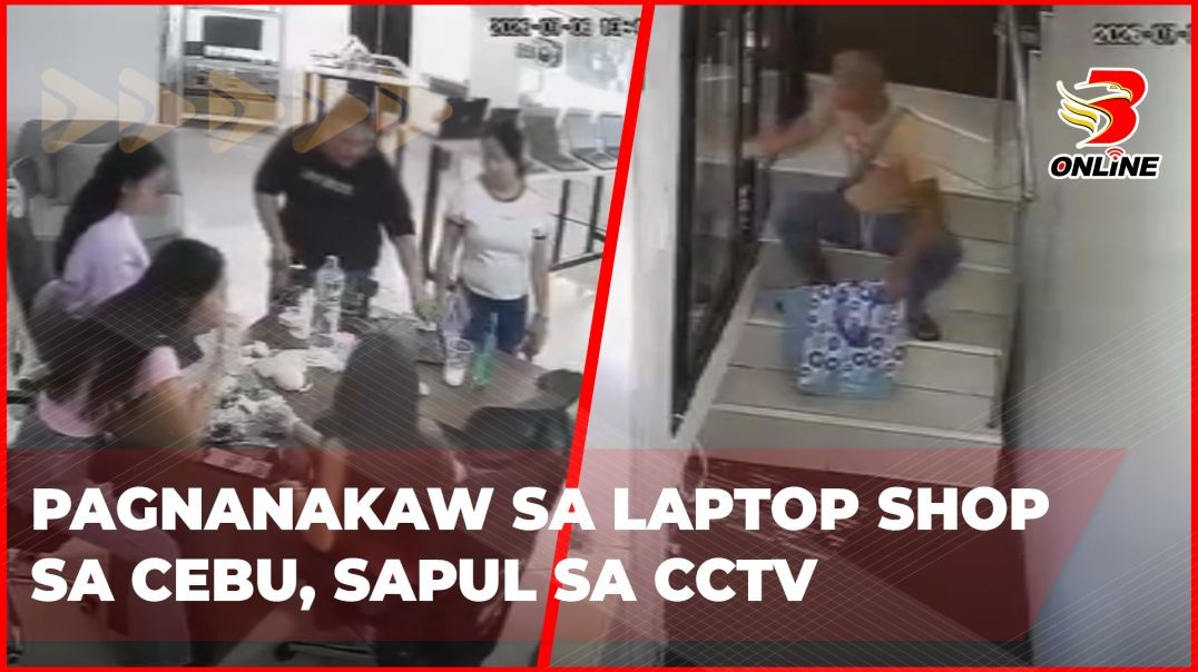 Pagnanakaw sa laptop shop sa Cebu, sapul sa CCTV
