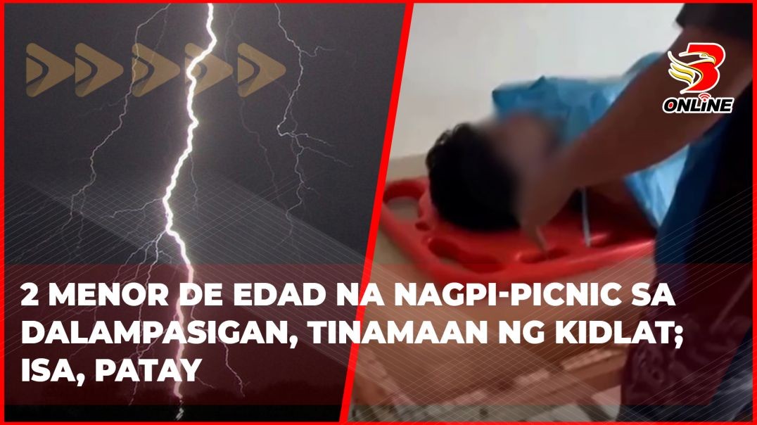 2 menor de edad na nagpi-picnic sa dalampasigan, tinamaan ng kidlat; isa, patay