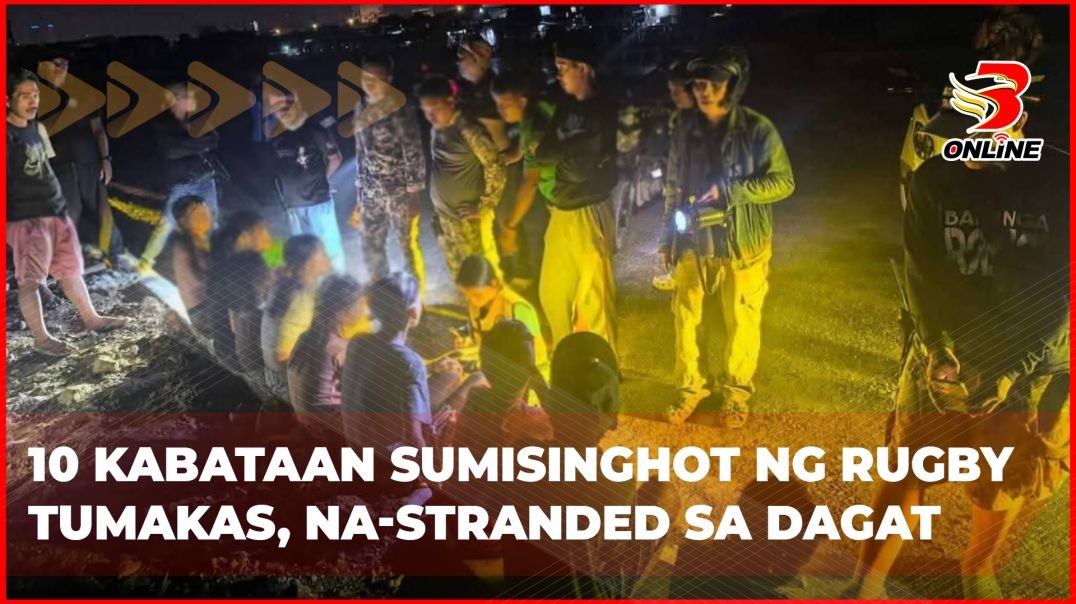10 kabataan sumisinghot ng rugby tumakas, na-stranded sa dagat