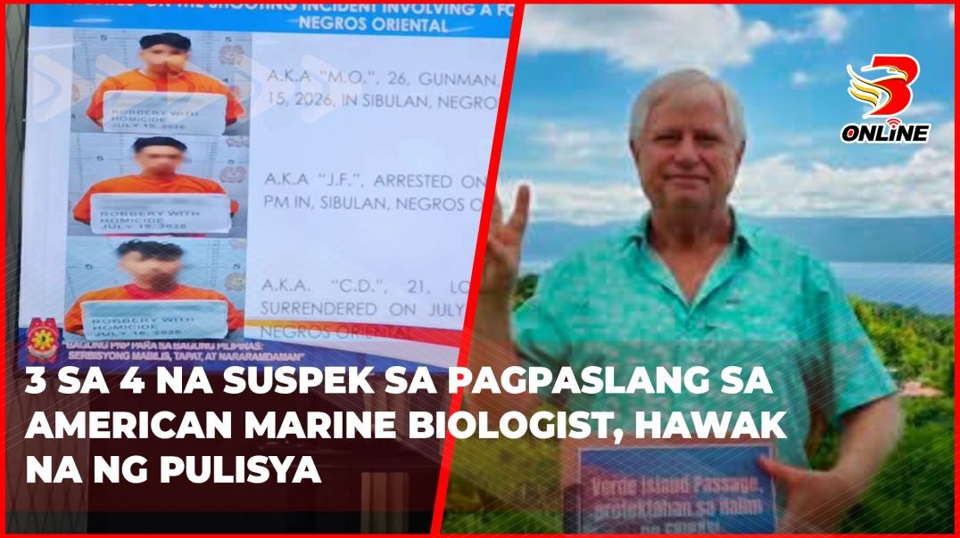 3 sa 4 na suspek sa pagpaslang sa American marine biologist, hawak  na ng pulisya