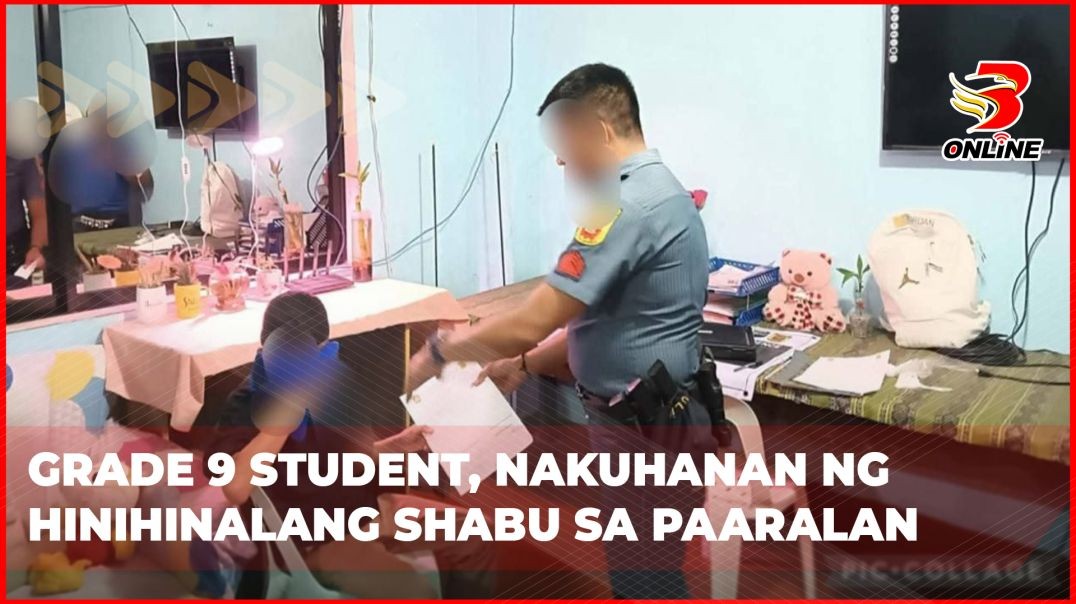 ⁣Grade 9 student, nakuhanan ng hinihinalang shabu sa paaralan