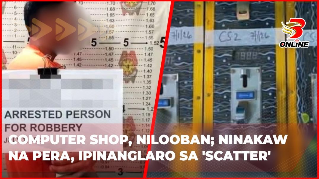 Computer shop, nilooban; ninakaw na pera, ipinanglaro sa 'scatter'